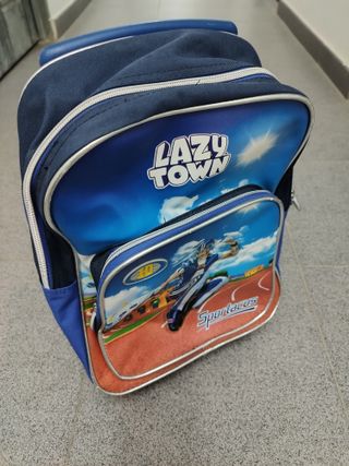 Mochila infantil Lazy Town con ruedas