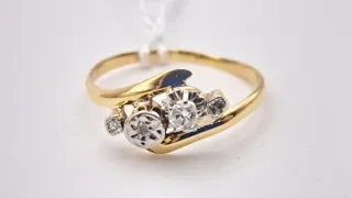 Anillo Oro 18k Diamantes
