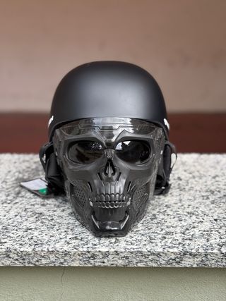 2 Maschera Teschio per Casco Sci/Snowboard/Skate