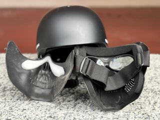 2 Maschera Teschio per Casco Sci/Snowboard/Skate