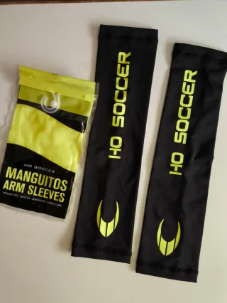 Manguitos HO SOCCER Negro/Amarillo
