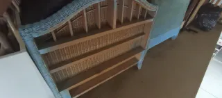 2 cabeceros de cama y mesita de noche