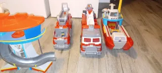 Lote Paw Patrol: Torre, Camiones y Barco