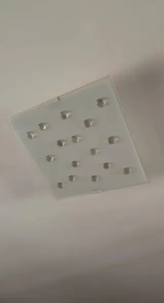 Lámpara de techo cristal y metal