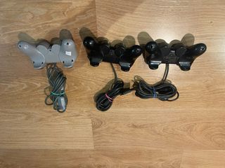 Lote 3 Mandos PS1 y PS2 Sony