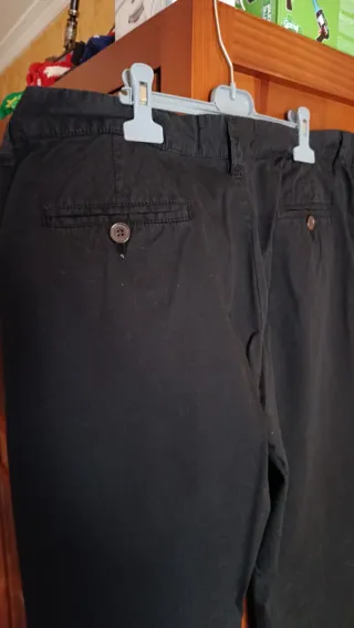Pantalones Chinos Springfield Negro Talla 52