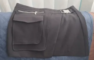 Minifalda Zara Negra Talla 34