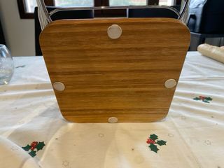 Cesta Frutero y cubiertos Metálico y Madera