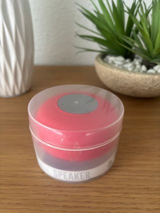 Altavoz música ventosa resistente agua