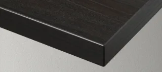 Estante madera wengue con soportes metal