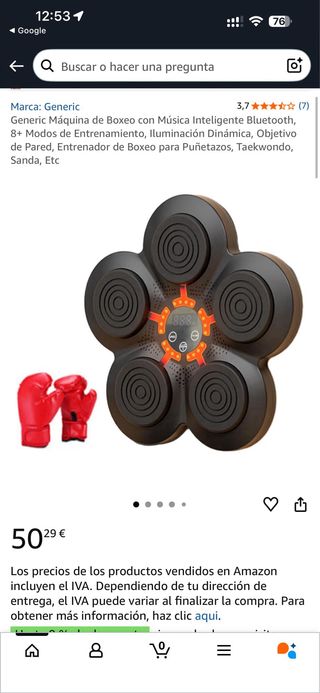 Máquina de boxeo musical