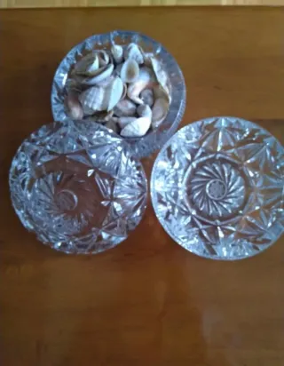 Ceniceros de cristal tallado