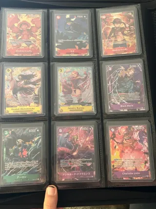 Colección cartas One Piece (no caben las fotos)