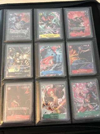 Colección cartas One Piece (no caben las fotos)