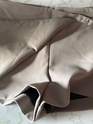 Falda pantalón Zara gris/kaky M