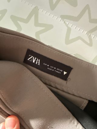 Falda pantalón Zara gris/kaky M