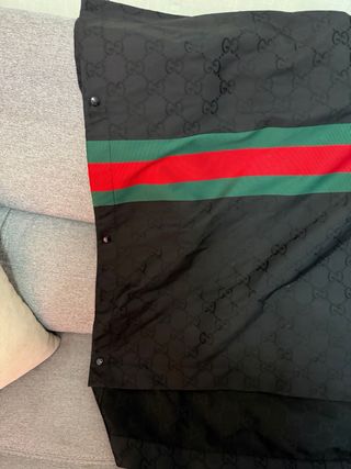 Gabardina Gucci Jacquard Nylon con Capucha