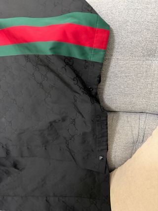 Gabardina Gucci Jacquard Nylon con Capucha