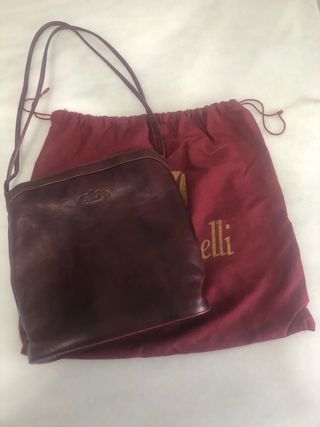 Martinelli bolso cubo burdeos/rosa envejecido