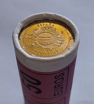 2 euros España 2012 Aniversario Euro