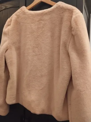 Chaqueta pelo rosa talla única