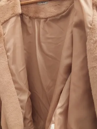 Chaqueta pelo rosa talla única