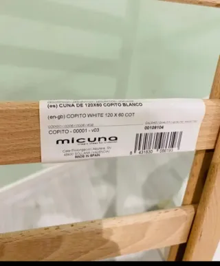 Cuna Micuna Copito 120x 60