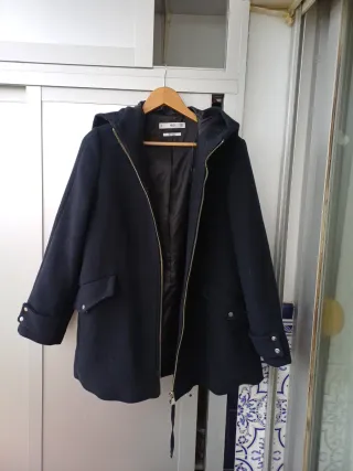 Abrigo Mango Azul Talla M