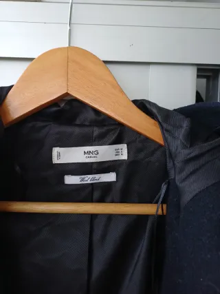 Abrigo Mango Azul Talla M