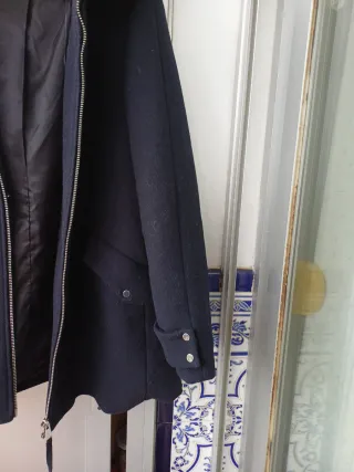 Abrigo Mango Azul Talla M