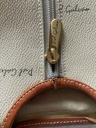 Portatrajes Piel Galván Beige/Marrón