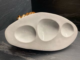 Statua vintage cani San Bernardo porcellana