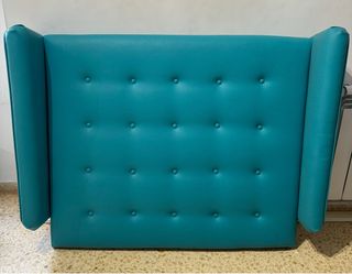 Cabezal de cama turquesa