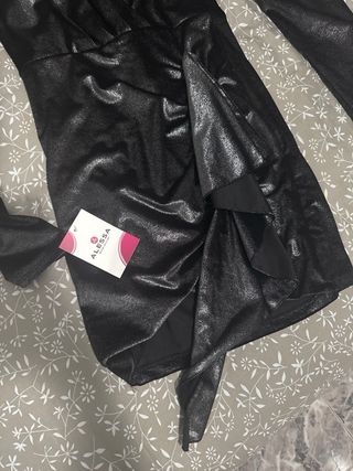 Vestido ALLESSA brillante con volantes talla unica