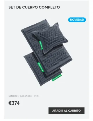 Esterilla Acupresión Masaje Negro