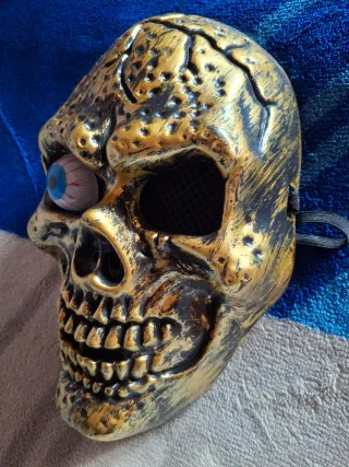 Máscara Calavera Terror Ojo Realista