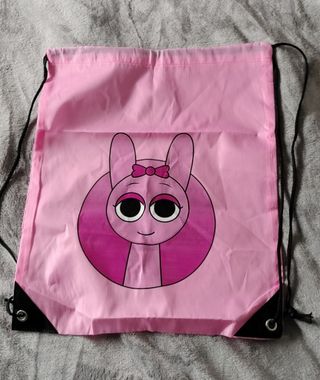 Sudadera infantil Sprunkis rosa + bolsita