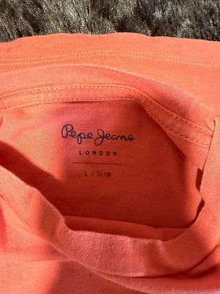 Camiseta Pepe Jeans London Naranja Talla L