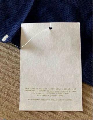 Polo Fred Perry Azul Marino Talla S