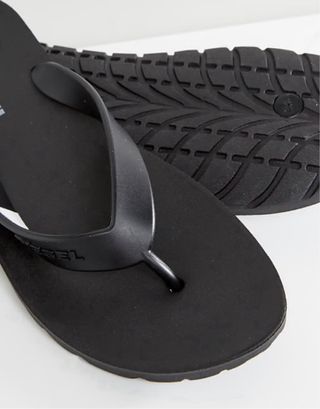 Chanclas Diesel Splish Negras Talla: 45/46