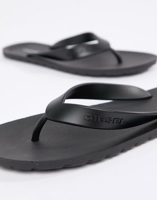 Chanclas Diesel Splish Negras Talla: 45/46