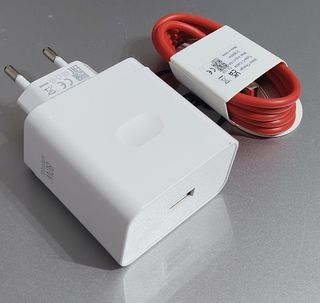 80W OPPO compartible Cargador SuperVOOC Cable Rojo