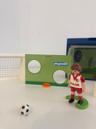 Portería Fútbol Playmobil con Accesorios