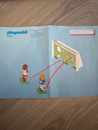 Portería Fútbol Playmobil con Accesorios