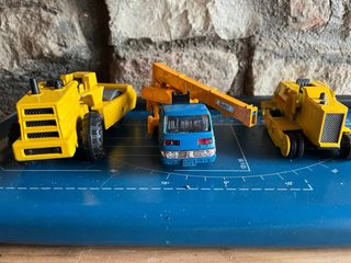 Lotto 3Modellini Majorette Isuzu Vintage Bulldozer
