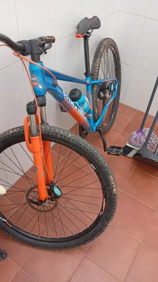 Bicicleta Montaña Wolfbike Azul/Naranja