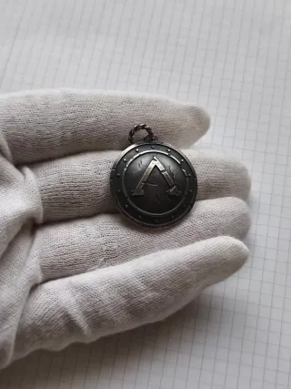 Colgante Plata Escudo Espartano