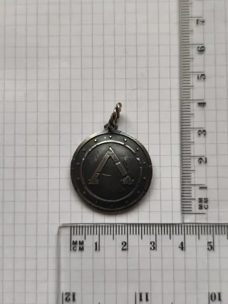 Colgante Plata Escudo Espartano