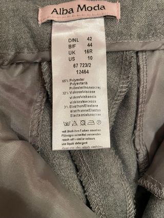 Pantaloni donna con risvolto tg.48 Alba Moda