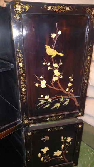 Mueble Chino Lacado Caoba